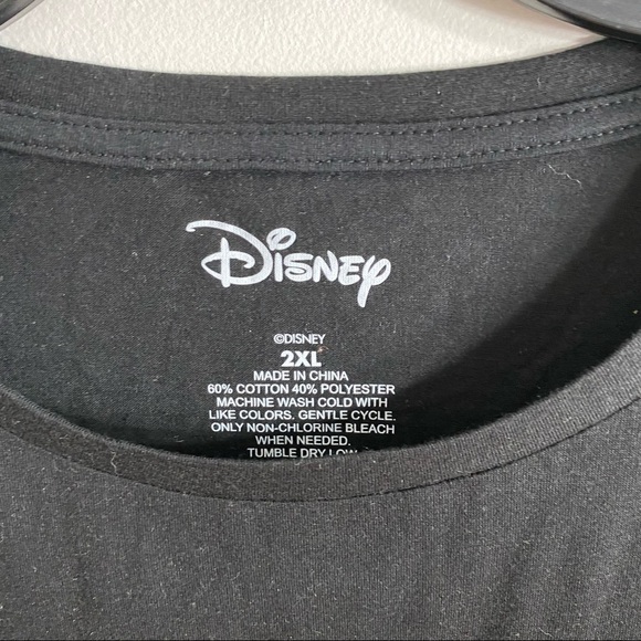 Disney Tinkerbell T-shirt NWT 2X Black Gothic Women’s - Picture 4 of 8